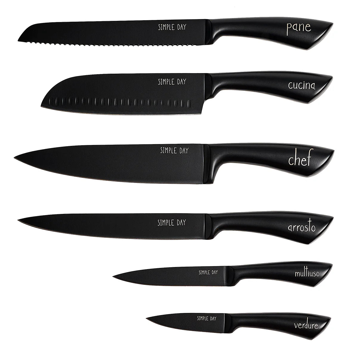 Set 6 coltelli da cucina Funzioni