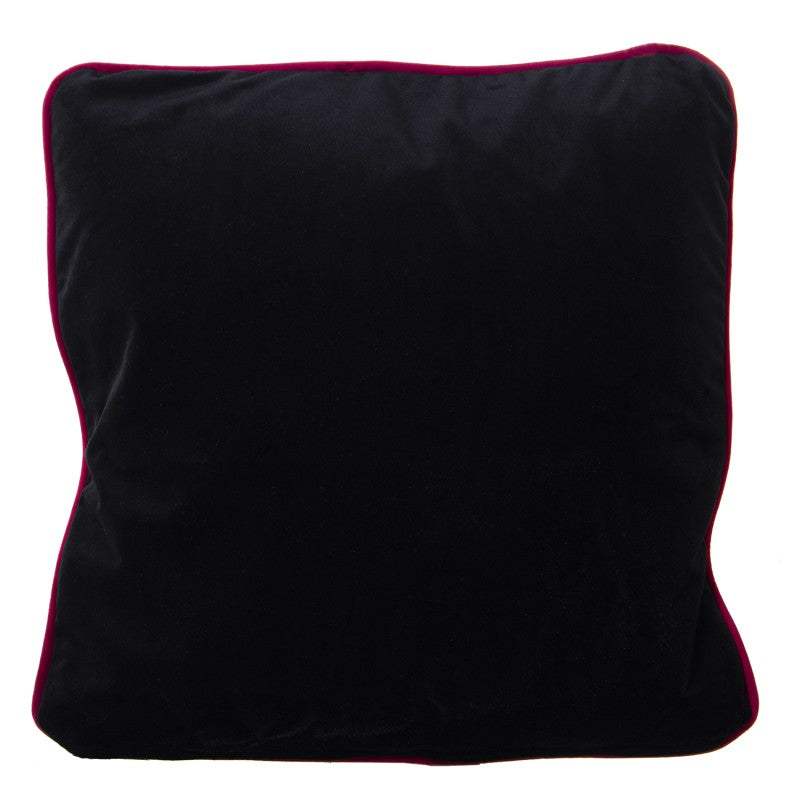 CUSCINO SALOTTO VELLUTO DOUBLE FACE 45X45 CON ZIP ED IMBOTTITURA MOTIVO FLOREALE