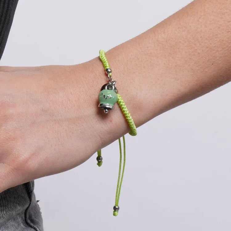 Bracciale AmoCapri acciaio Campanella Capri Estate Mediterranea verde menta