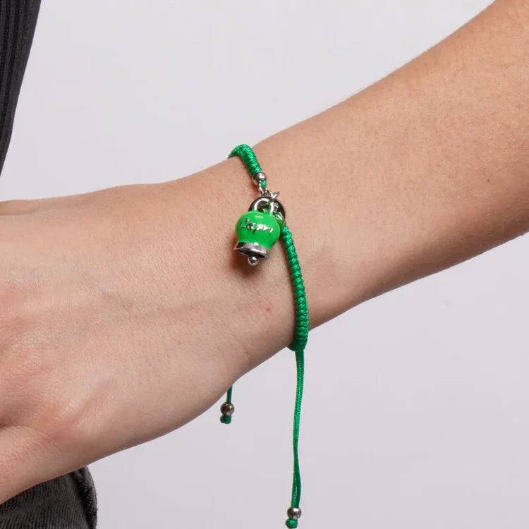 Bracciale AmoCapri acciaio Campanella Capri Estate Mediterranea verde