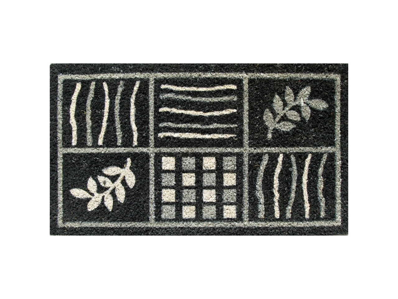 ZERBINO BLACK 40X70 VARIE FANTASIE USO INTERNO ED ESTERNO BASE ANTISCIVOLO