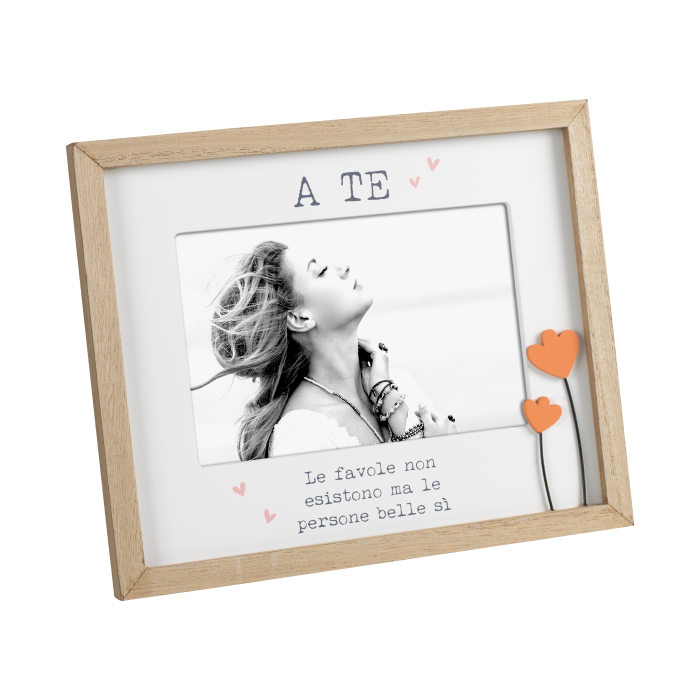 Portafoto in legno dedica 10x15