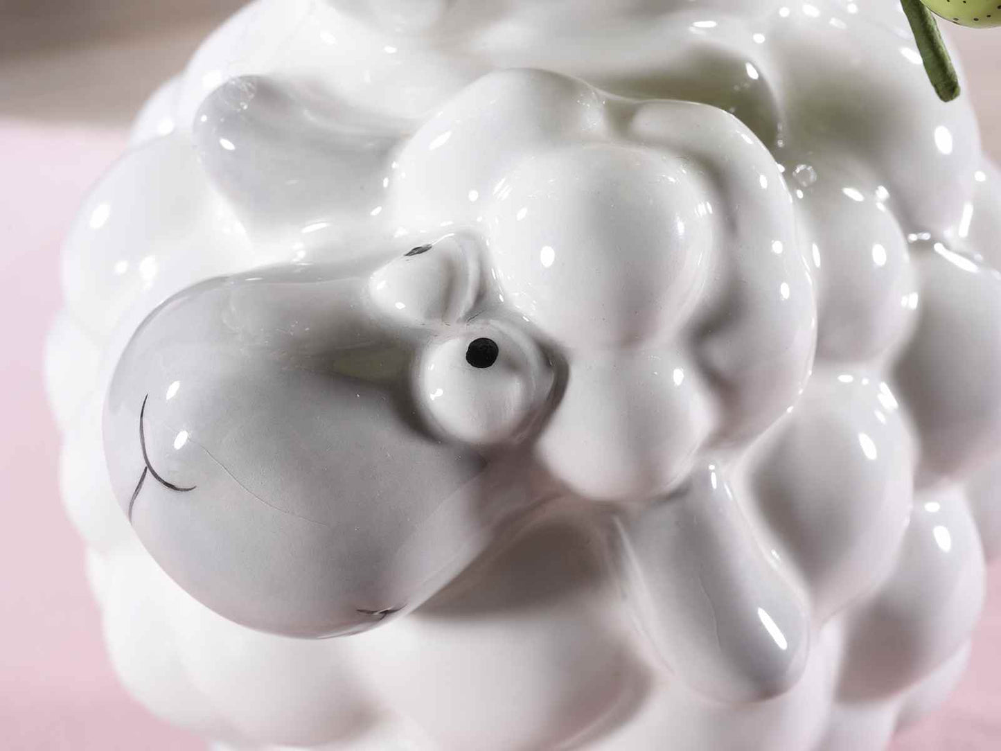 VASO IN CERAMICA TRE PECORELLE BIANCHE Misure: cm 12 x 16 x 27,5 H