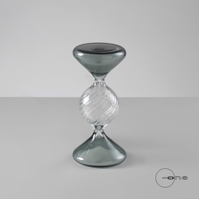 CLESSIDRA IN VETRO BICOLORE 12 CM ARREDO CASA DESIGN MODERNA