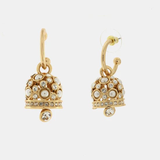 Dolci pensieri gift AMO CAPRI Orecchini in Metallo campanella impreziosita da cristalli bianchi