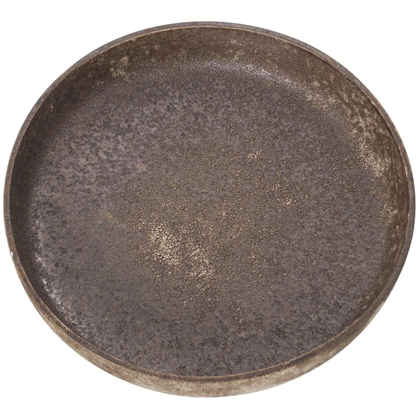 Dolci pensieri gift CENTROTAVOLA EFFETTO PIETRA CERAMICA MARRONE COMPLEMENTO DI ARREDO DIAMETRO 35