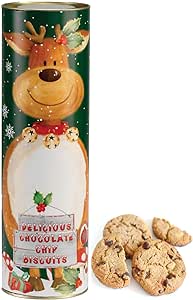Dolci pensieri gift Confezione Biscotti al CioccolatO 200gr tubo in latta con renna natalizia