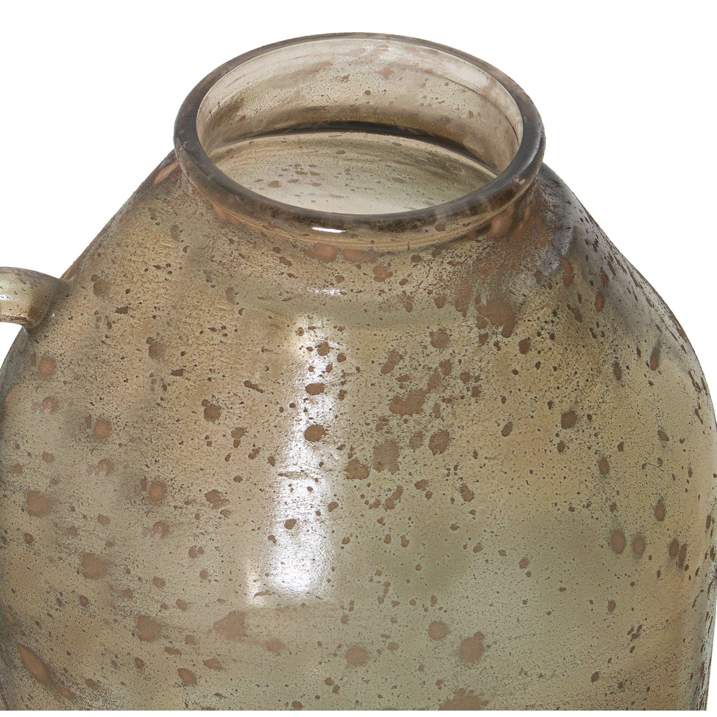 Dolci pensieri gift GIARA VETRO RECICLATO AMBRA VASO DECORAZIONE CASA GIARDINO SOGGIORNO