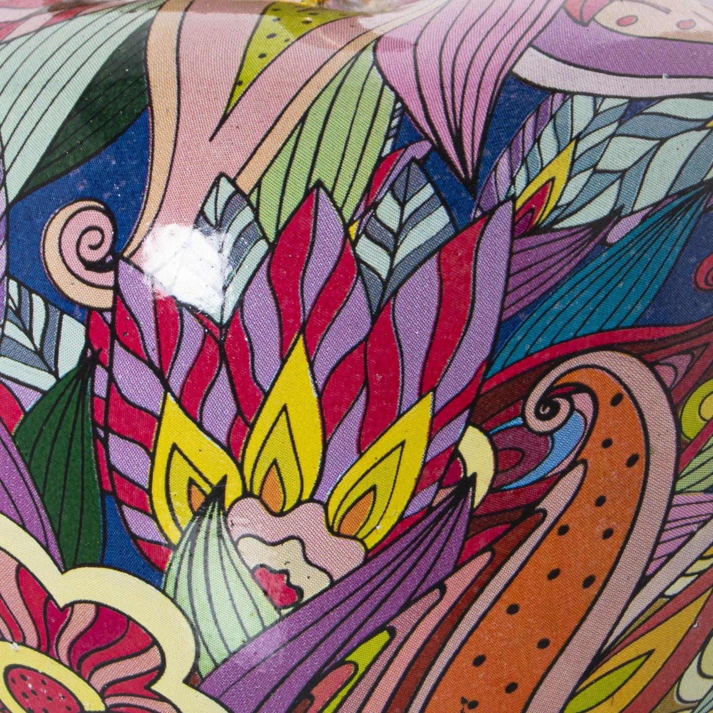 Dolci pensieri gift MELA IN CERAMICA PORTAFORTUNA DECORAZIONE CASA MULTICOLOR GRAFFITI 16X16