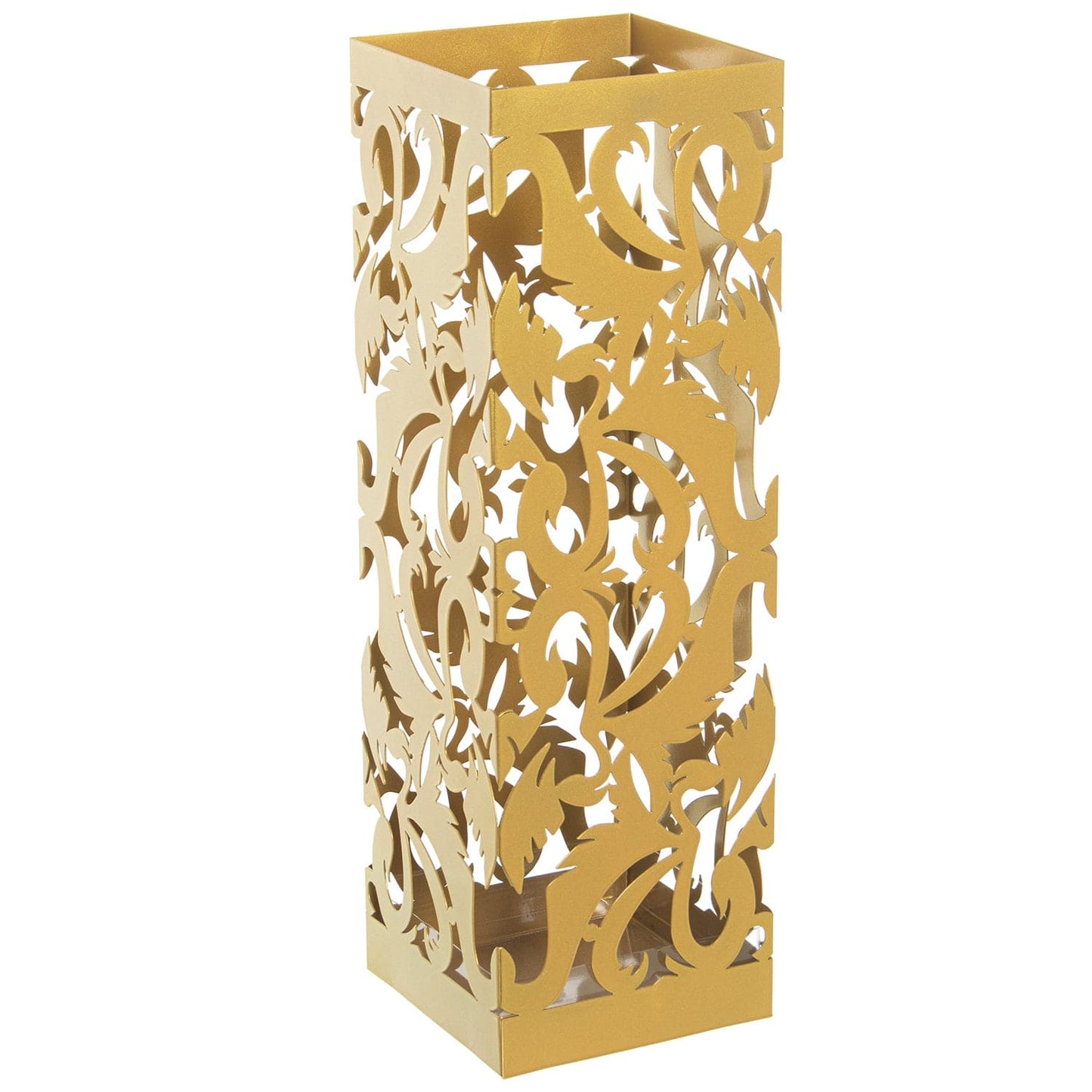 Dolci pensieri gift PORTAOMBRELLI QUADRATO METALLO DORATO INTAGLIATO CM 50 ALTEZZA