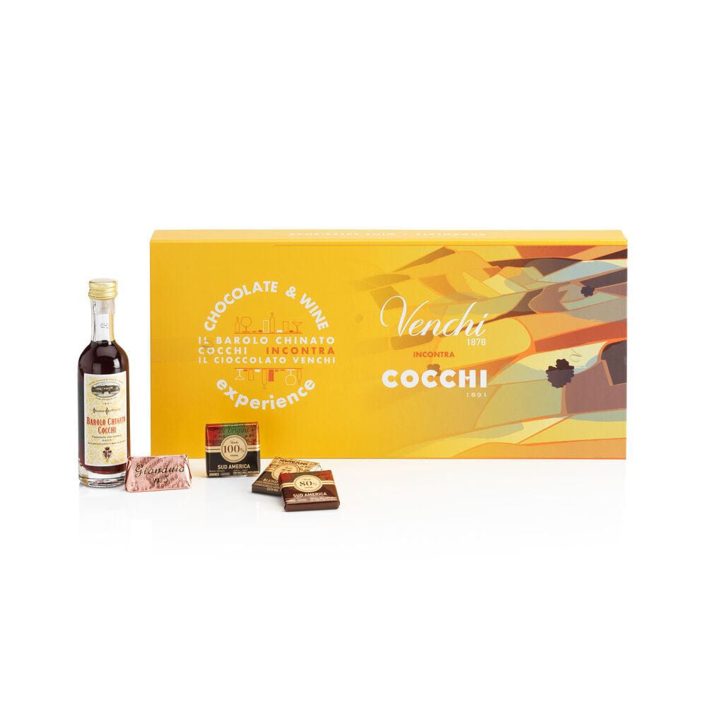 Dolci pensieri gift VENCHI CONFEZIONE CHOCOLATE & WINE EXPERIENCE BAROLO CHINATO 172 GR