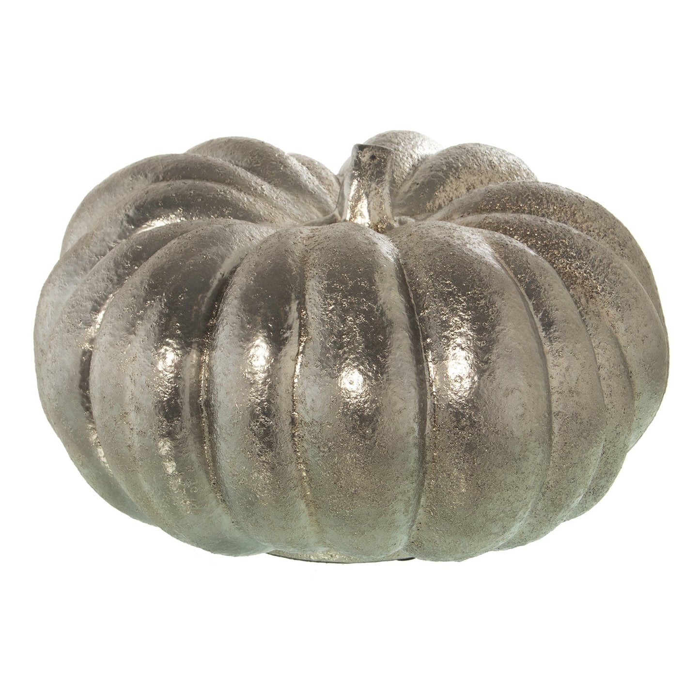 Dolci pensieri gift ZUCCA IN CERAMICA ARGENTO DECORAZIONE SOPRAMMOBILE SALOTTO GIARDINO SOGGIORNO