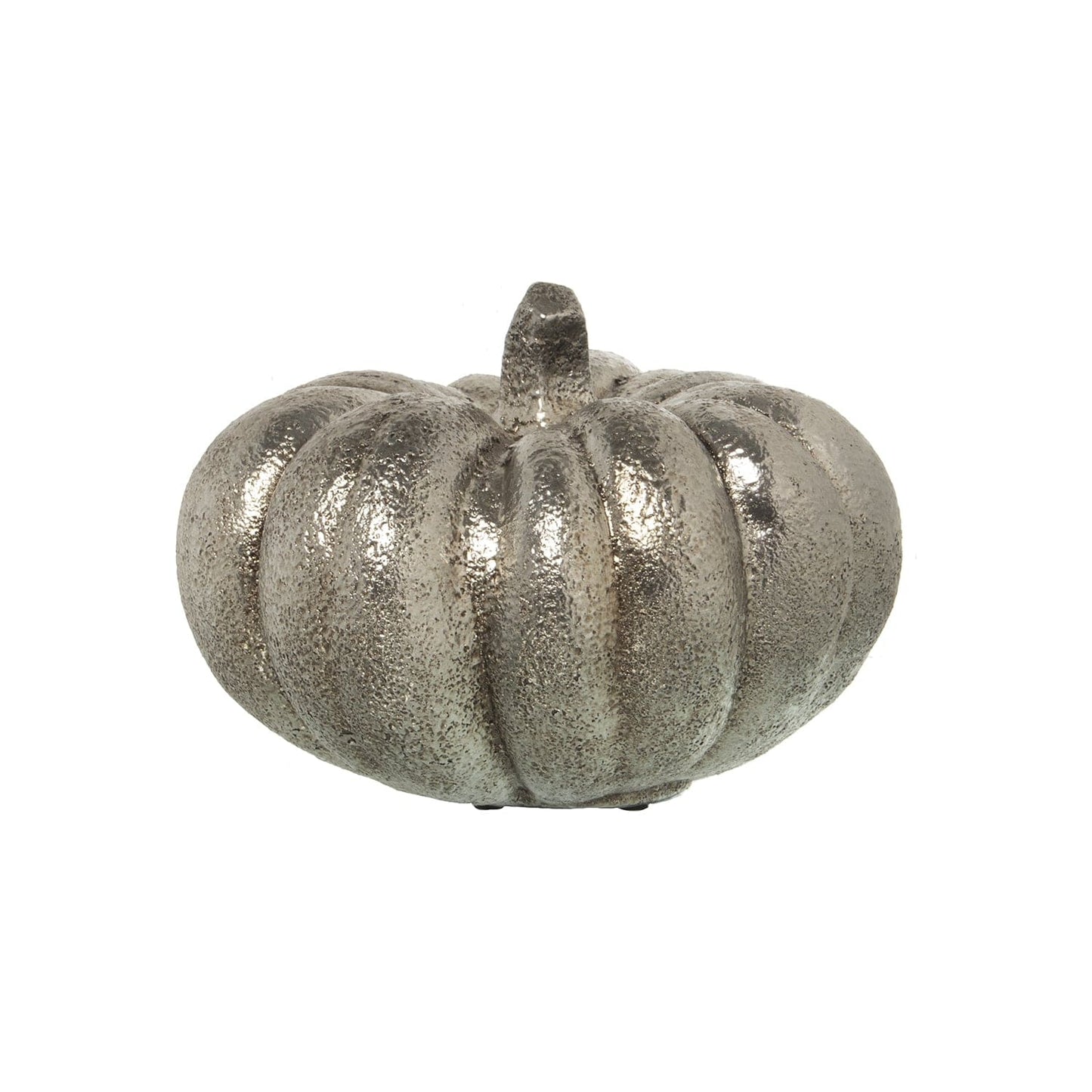 Dolci pensieri gift ZUCCA IN CERAMICA ARGENTO DECORAZIONE SOPRAMMOBILE SALOTTO GIARDINO SOGGIORNO