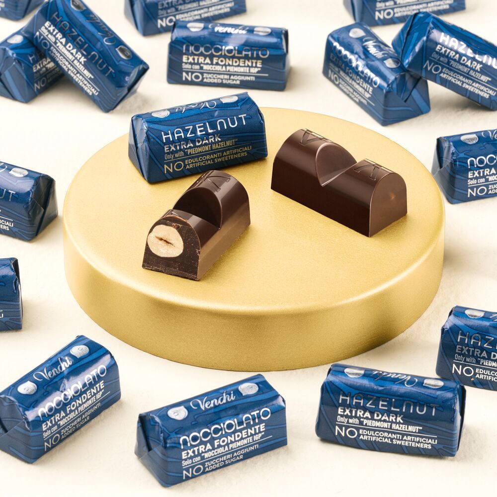 LINGOTTINO PRENDIVOGLIA VENCHI SENZA ZUCCHERO FONDENTE NOCCIOLATO 100 GR.