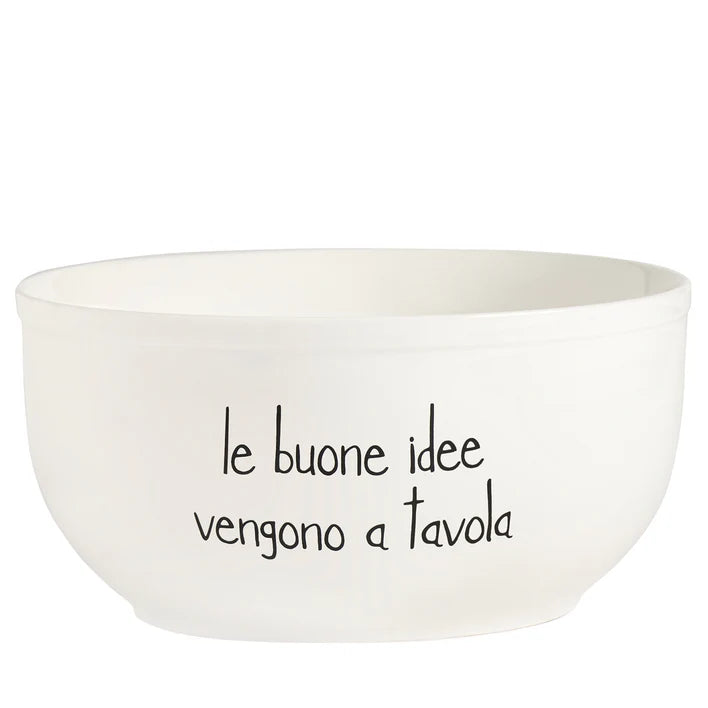 INSALATIERA LE BUONE IDEE VENGONO A TAVOLA Dimensioni: diametro 25 cm x altezza 12,5 cm
