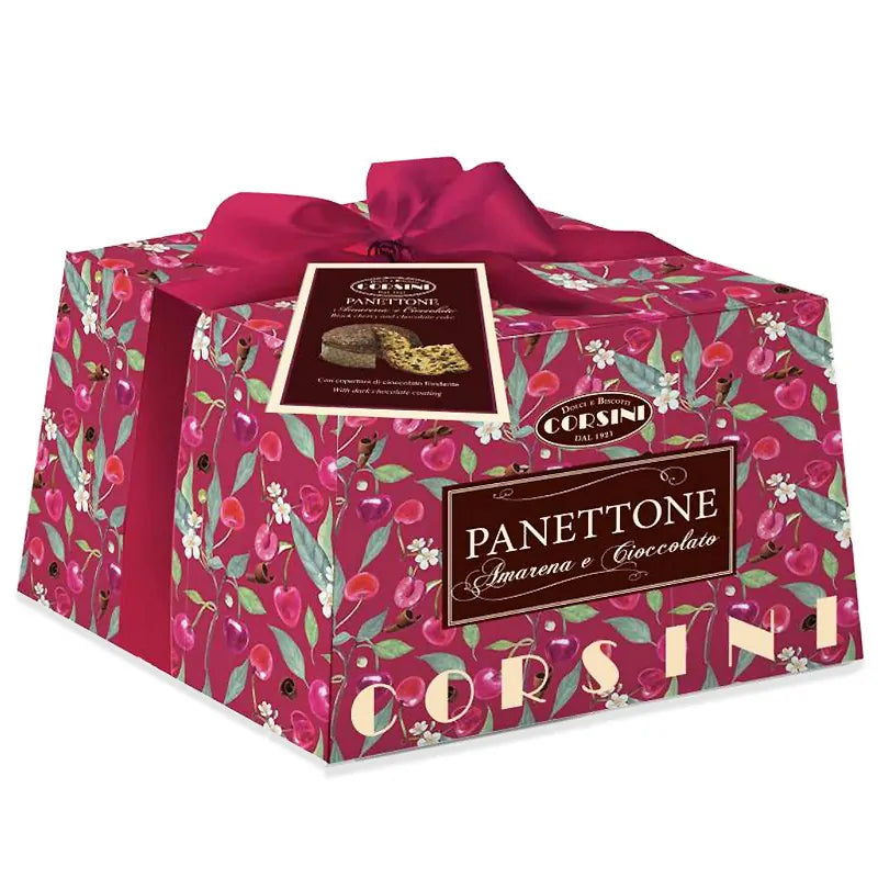 CORSINI PANETTONE ARTIGIANALE TOSCANO AMARENA E CIOCCOLATO 1KG