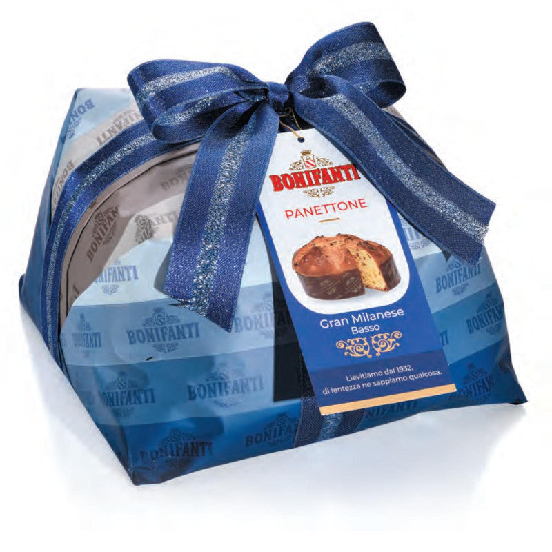PANETTONE BONIFANTI GRAN MILANESE BASSO INCARTATO A MANO 1 KG