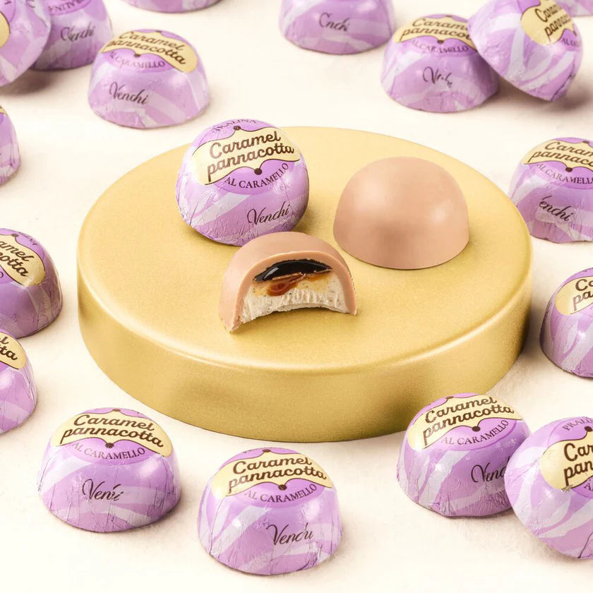 PRALINA BACIO DI DAMA PANNACOTTA AL CARAMELLO E VANIGLIA 100 GR.