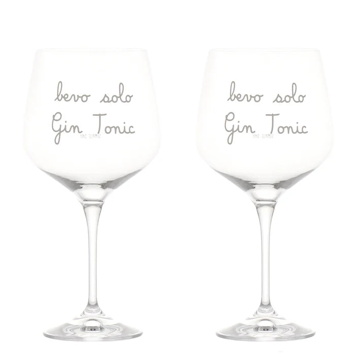 Set 2 calici cocktail Bevo solo gin tonic 82cl