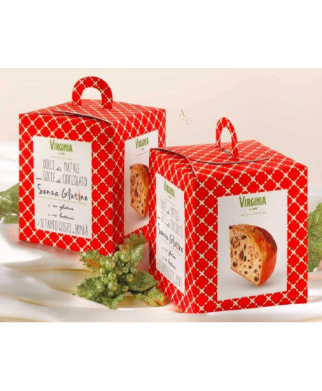 DOLCE DI NATALE VIRGINIA CON GOCCE DI CIOCCOLATO SENZA GLUTINE SENZA LATTOSIO400 GR.