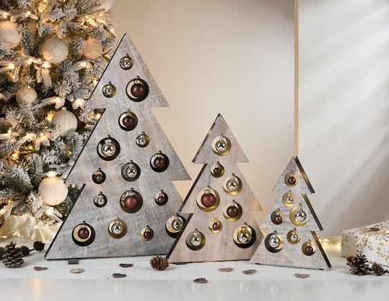 ALBERO LUMINOSO CON SFERE PICCOLO 20X27 - Dolci pensieri gift