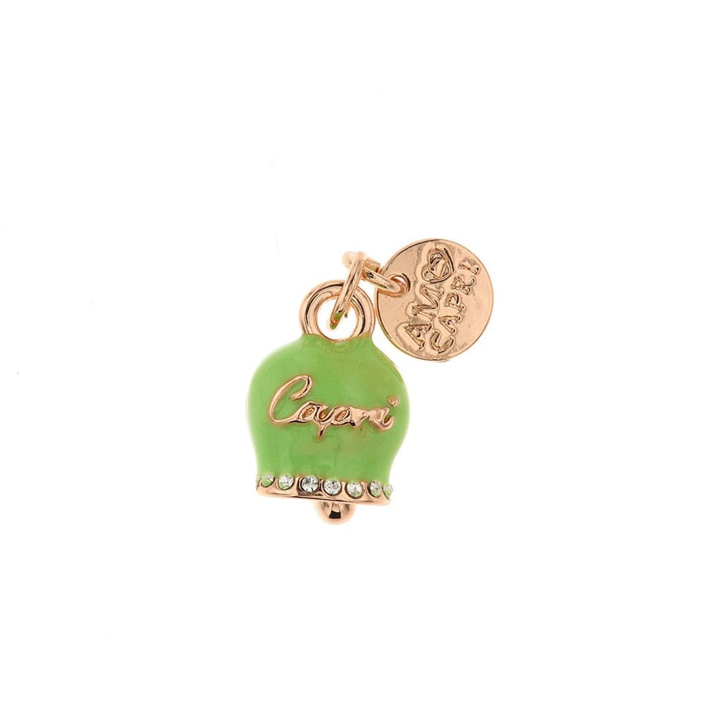 Dolci pensieri gift Amo Capri Ciondolo Charm Campanella Portafortuna Verde Lime collezione Belvedere