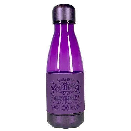 Bottiglia Termica BENEDETTA viola Borraccia Thermos in plastica 350 ml - Dolci pensieri gift