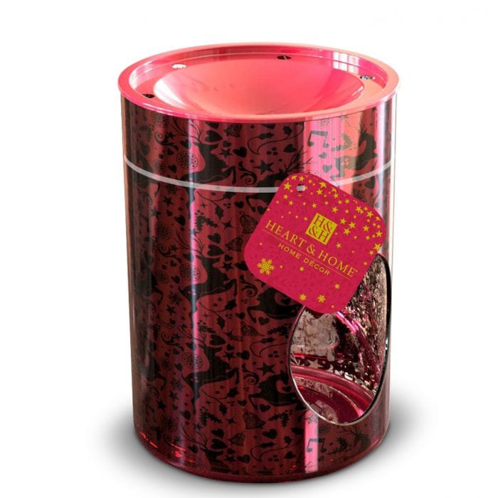 Bruciatore Cilindrico Rosso HEART HOME DIMENSIONI 10.5 cm x 14 cm - Dolci pensieri gift