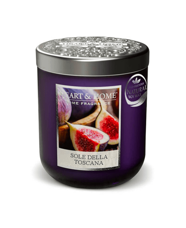 Candela Heart & Home SOLE DELLA TOSCANA 115gr - Dolci pensieri gift