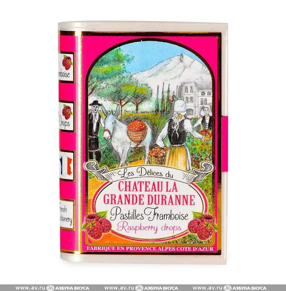 Caramelle al Lampone Francesi CHATEAU LA GRANDE DURANNE Confezione Libro 43g - Dolci pensieri gift