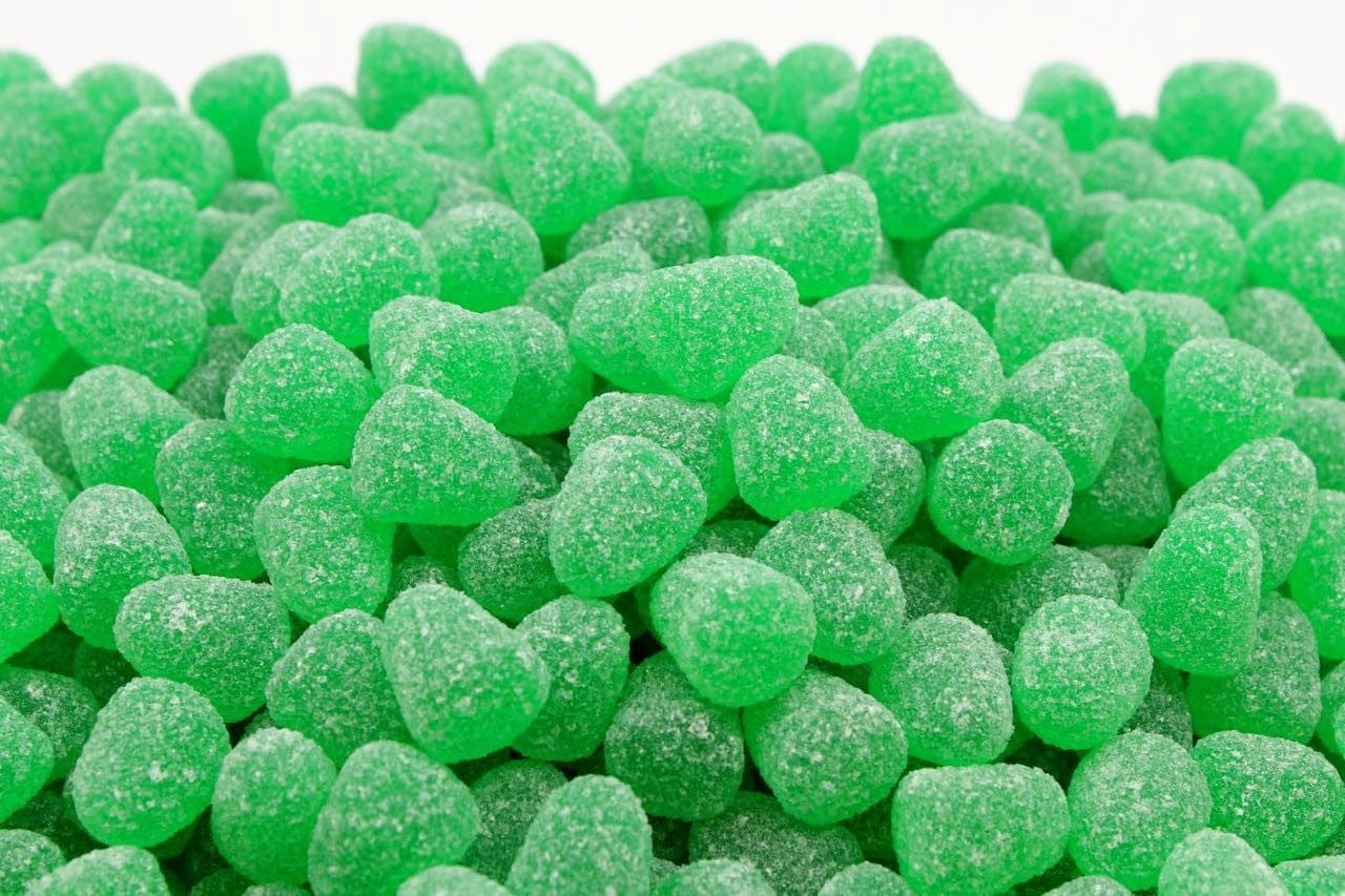 CARAMELLE GOMMOSE BOLI MENTOLO CARAMELLE ZUCCHERATE MENTA CONFEZIONE DA 100GR - Dolci pensieri gift