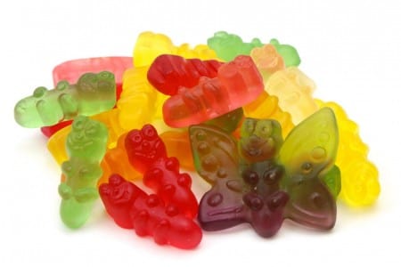 CARAMELLE GOMMOSE BRUCHI E FARFALLE MORBIDI COLORATI CONFEZIONE 100GR - Dolci pensieri gift