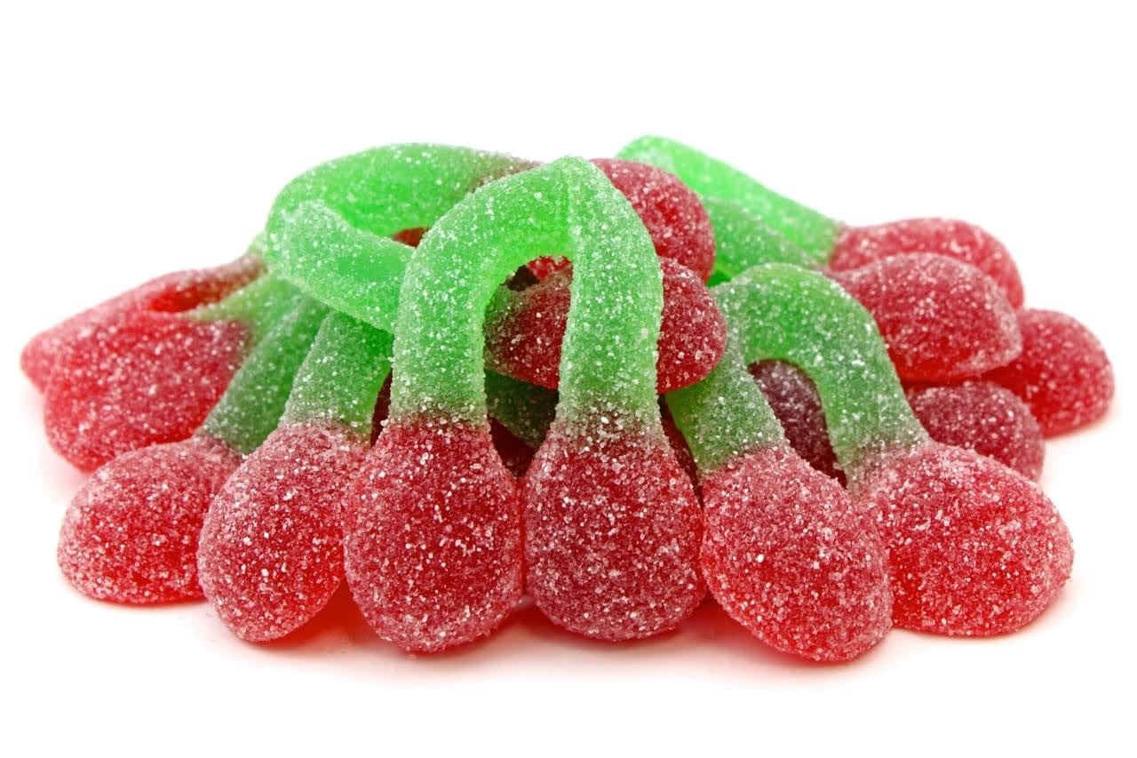 CARAMELLE GOMMOSE CILIEGIE JUMBO LIGHT FRIZZANTI CONFEZIONE DA 100GR - Dolci pensieri gift