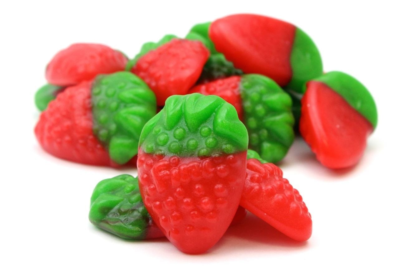CARAMELLE GOMMOSE FRAGOLE TENERE CONFEZIONE 100GR - Dolci pensieri gift