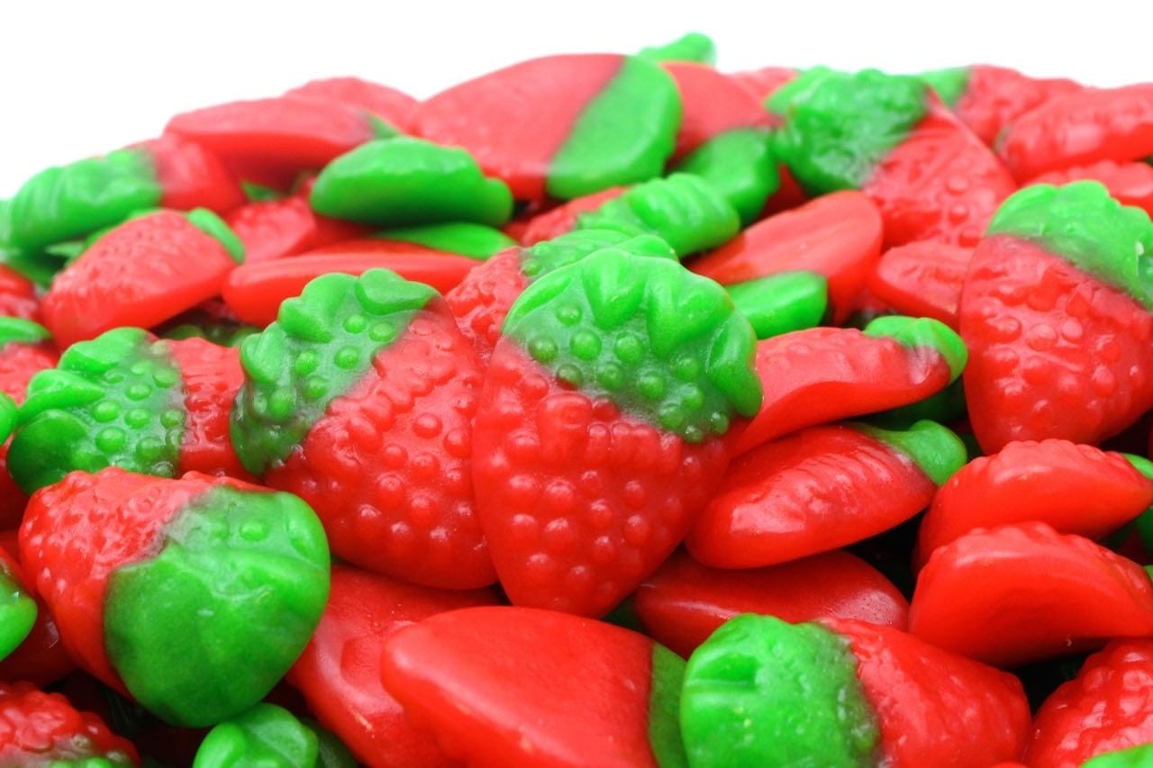 CARAMELLE GOMMOSE FRAGOLE TENERE CONFEZIONE 100GR - Dolci pensieri gift
