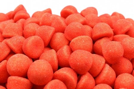 CARAMELLE GOMMOSE FRAGOLINE MORBIDE ROSSE CONFEZIONE DA 100GR - Dolci pensieri gift