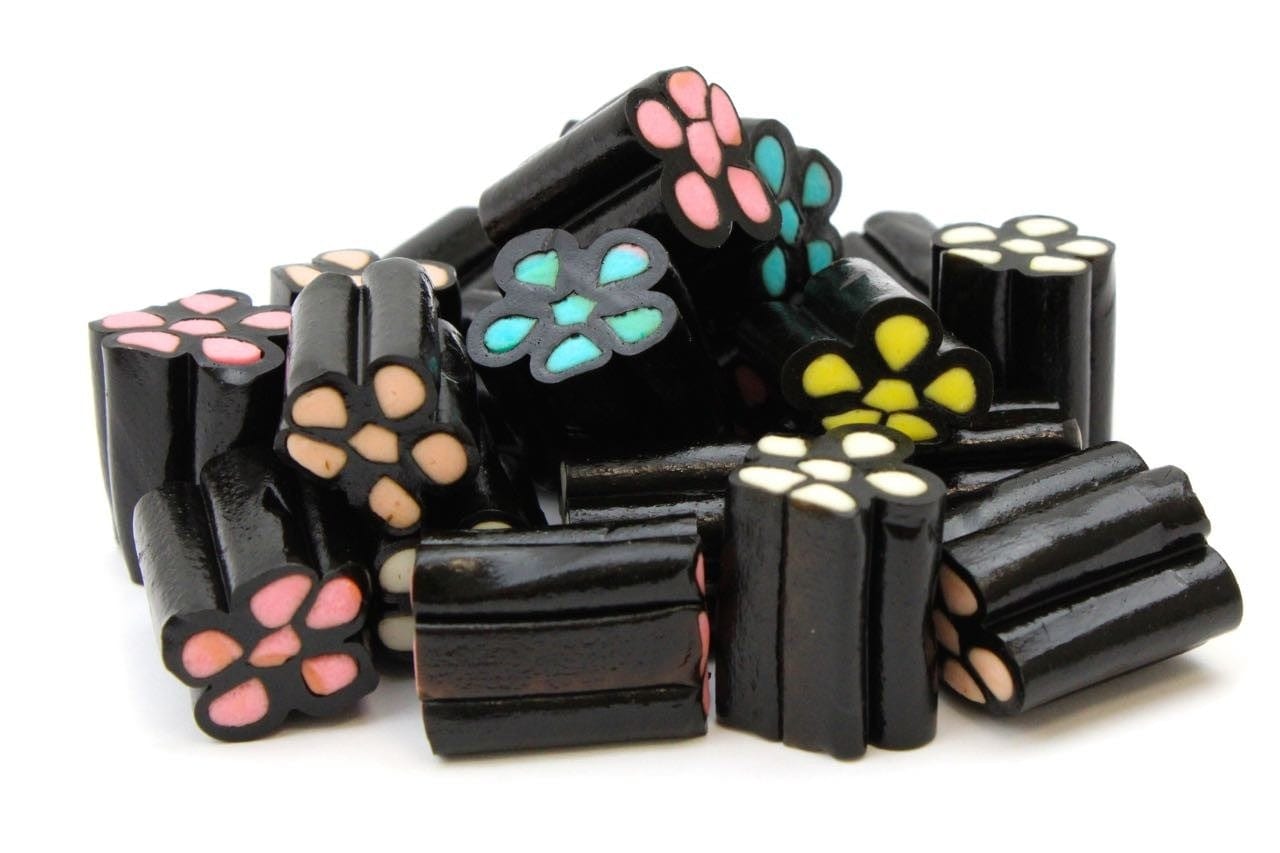 CARAMELLE GOMMOSE LIQUIRIZIA REVOLVER CONFEZIONE 100GR - Dolci pensieri gift