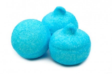 CARAMELLE GOMMOSE MARSHMALLOW BLU SOFFICI MINI CONFEZIONE DA 100GR - Dolci pensieri gift