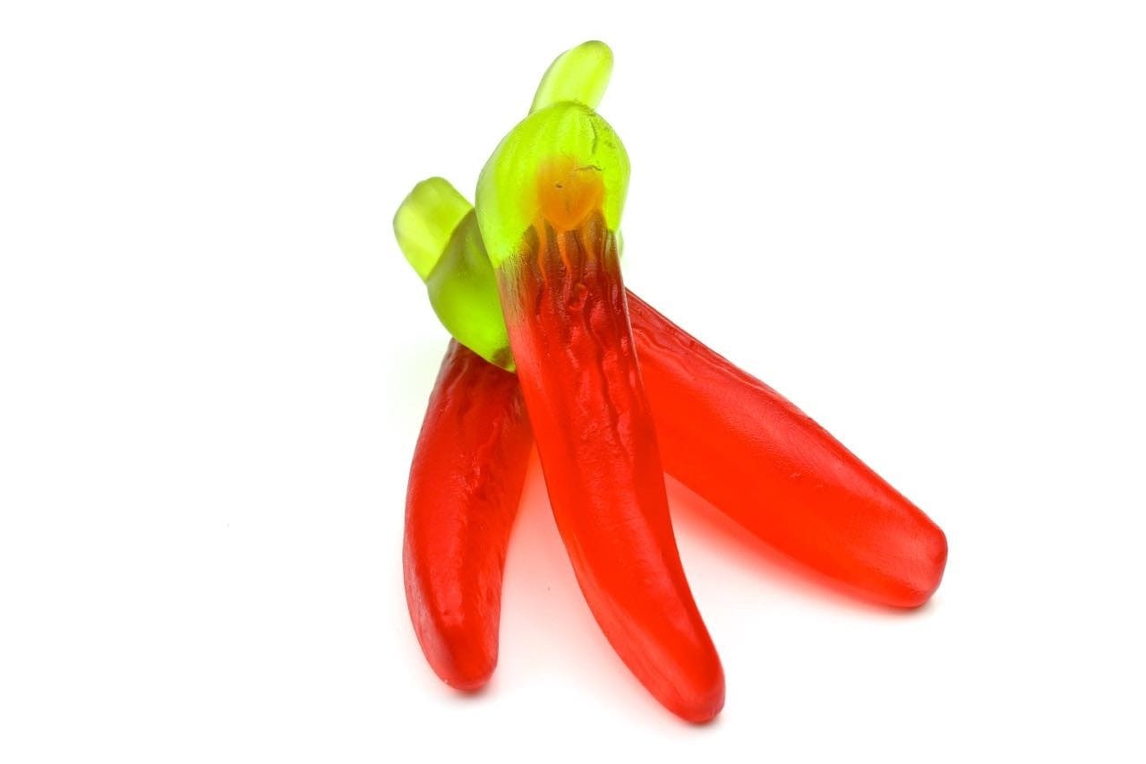 CARAMELLE GOMMOSE PEPERONCINO CONFEZIONE 100GR - Dolci pensieri gift