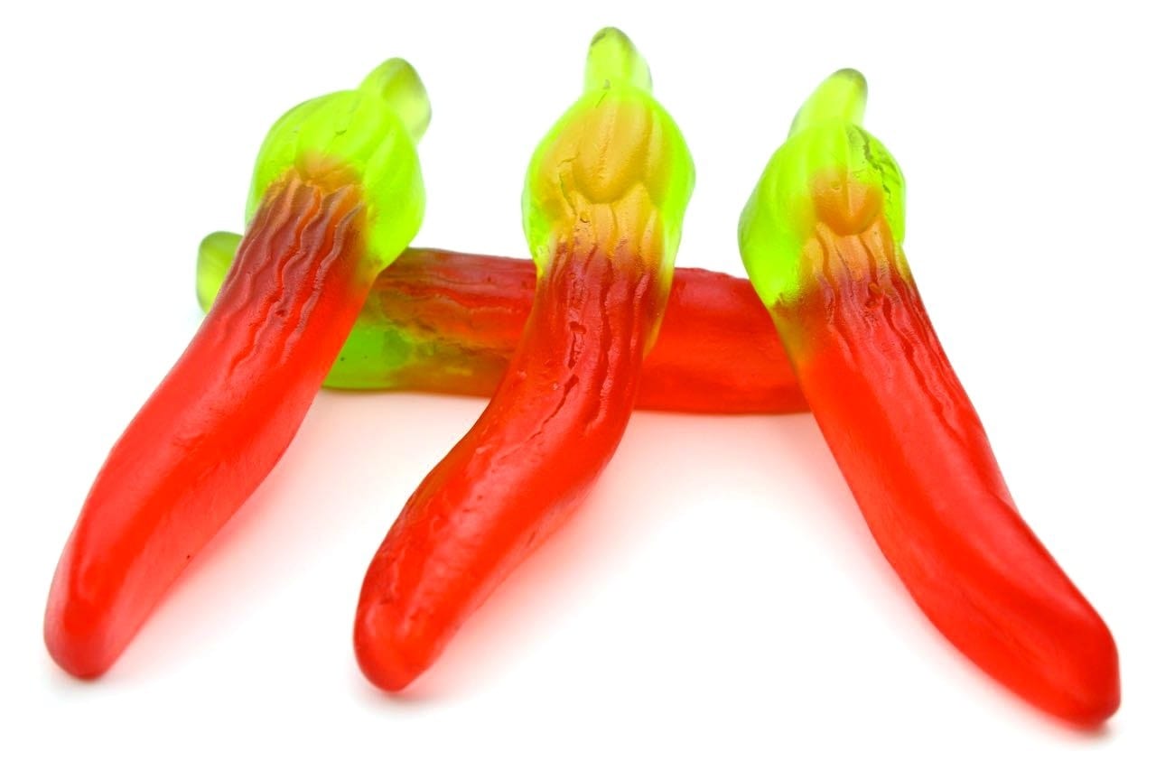 CARAMELLE GOMMOSE PEPERONCINO CONFEZIONE 100GR - Dolci pensieri gift