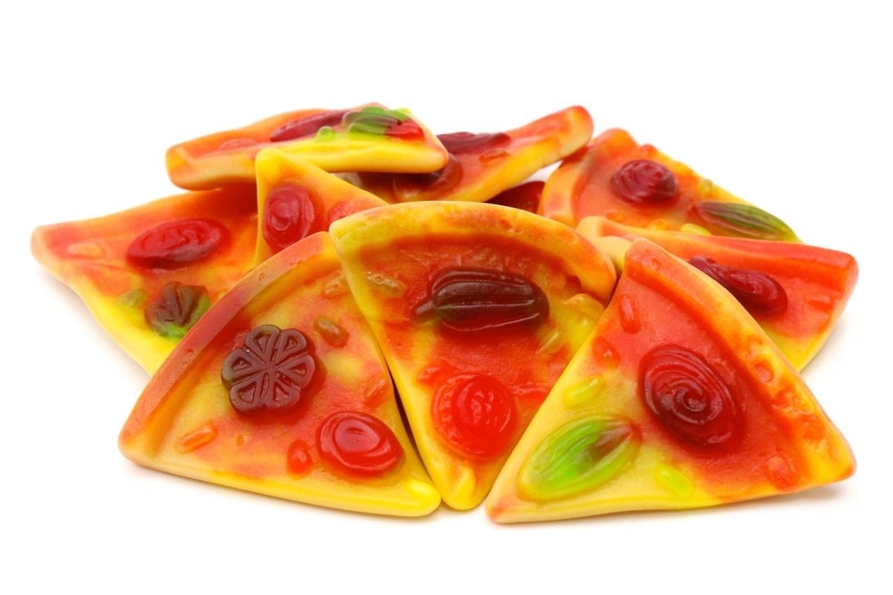 CARAMELLE GOMMOSE PIZZA TRANCIO FRUTTA CONFEZIONE 100GR - Dolci pensieri gift
