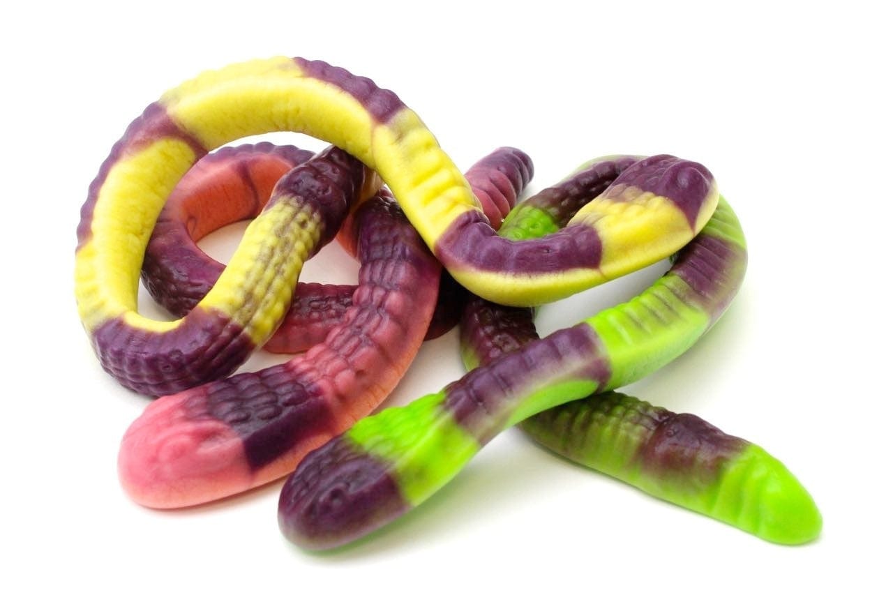 CARAMELLE GOMMOSE SERPENTE ANACONDA COLORATO CONFEZIONE 100GR - Dolci pensieri gift
