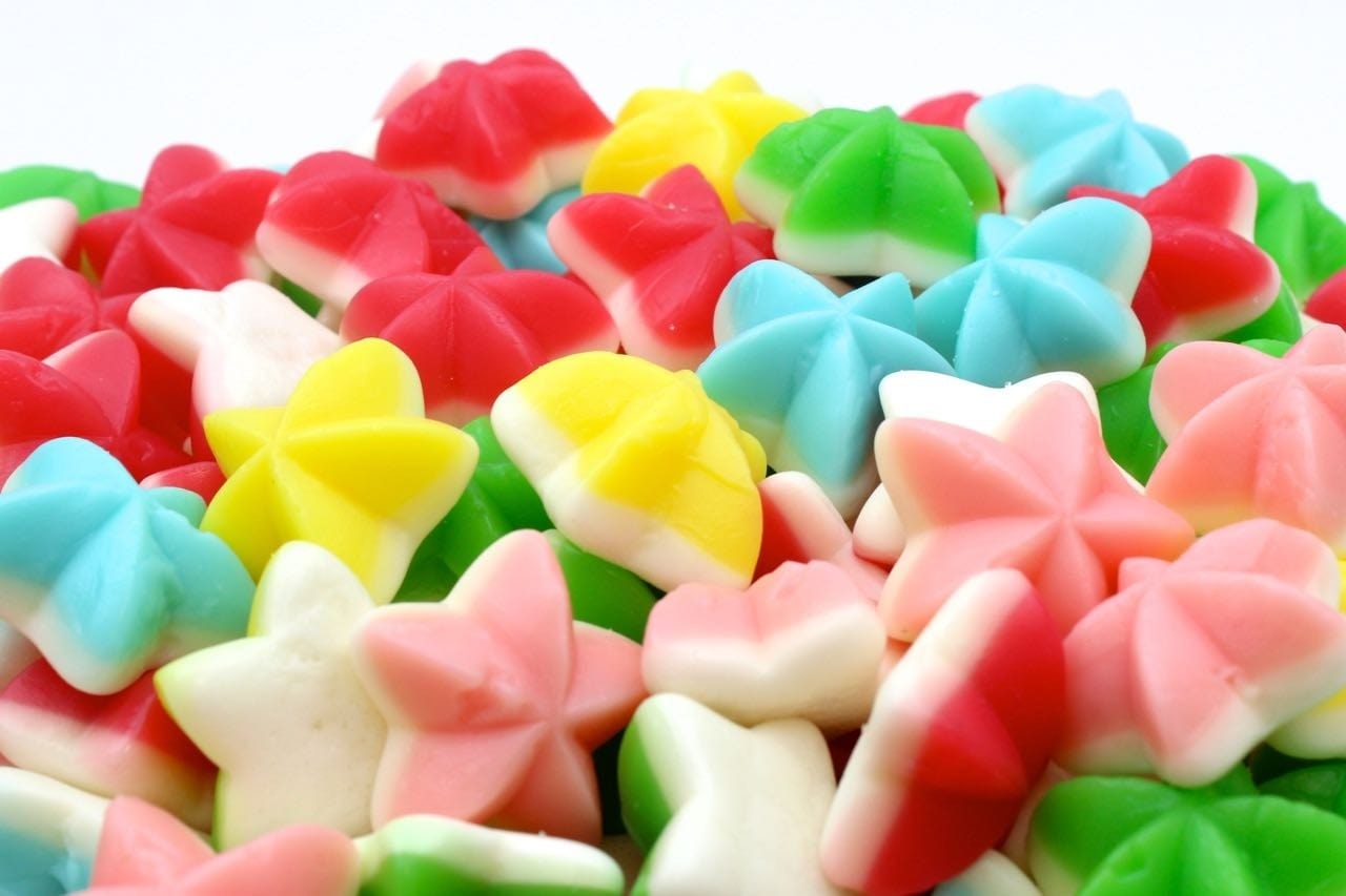 CARAMELLE GOMMOSE STELLA COLORATA FRUTTA CONFEZIONE 100GR - Dolci pensieri gift