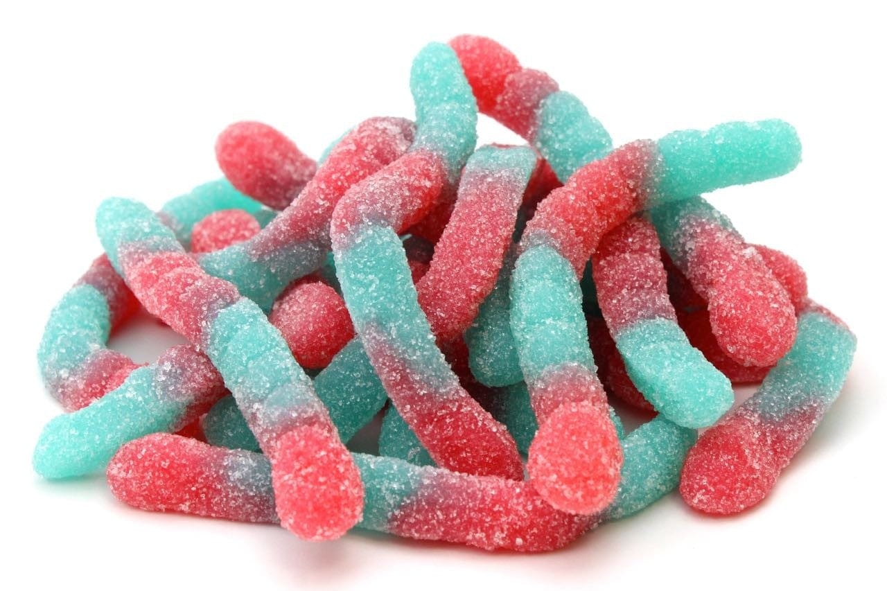 CARAMELLE GOMMOSE VERMI BUBBLE GUM SOFT GOMMOSI ZUCCHERATI FRIZZANTI CONFEZIONE DA 100GR - Dolci pensieri gift