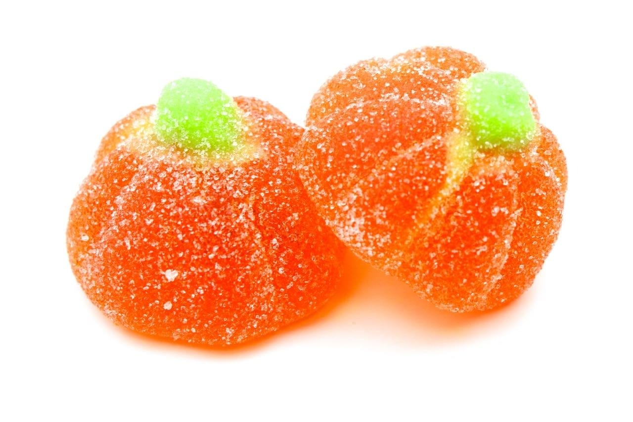 CARAMELLE GOMMOSE HALLOWEEN ZUCCA MANDARINO GOMMOSI ZUCCHERATI CONFEZIONE DA 100GR - Dolci pensieri gift