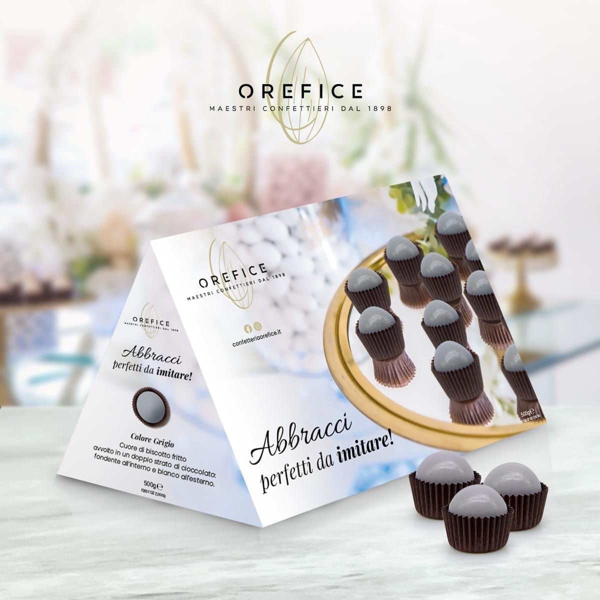 Dolci pensieri gift Confetti Abbracci Orefice Grigi 500g