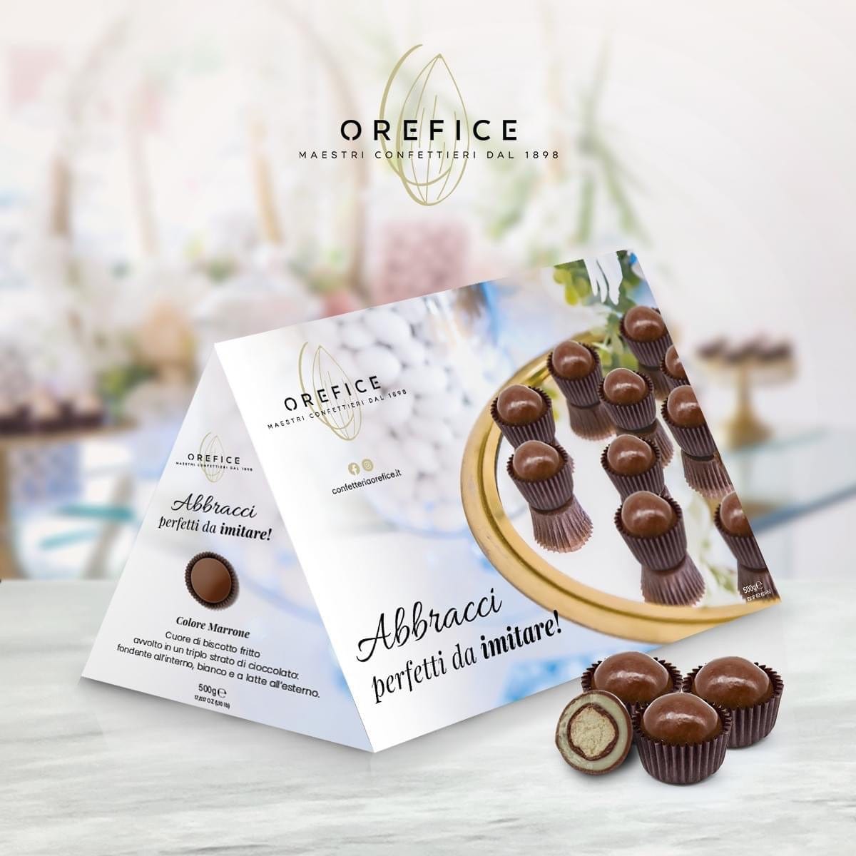 Dolci pensieri gift Confetti Abbracci Orefice Marrone 500g