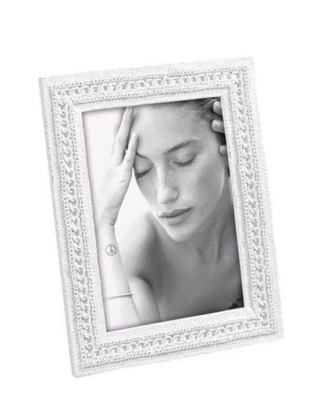 Cornice Portafoto in resina 13x18 effetto intrecciato per foto - Dolci pensieri gift