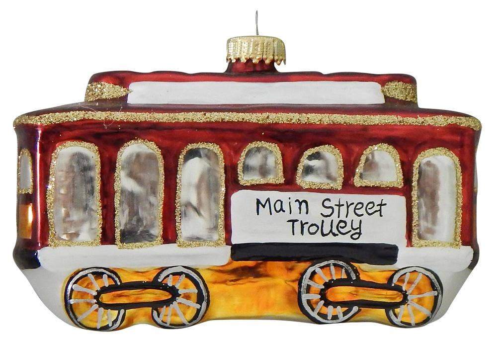 Decorazione Albero di Natale in vetro VAGONE DEL TRENO 12,5x7 cm - Dolci pensieri gift