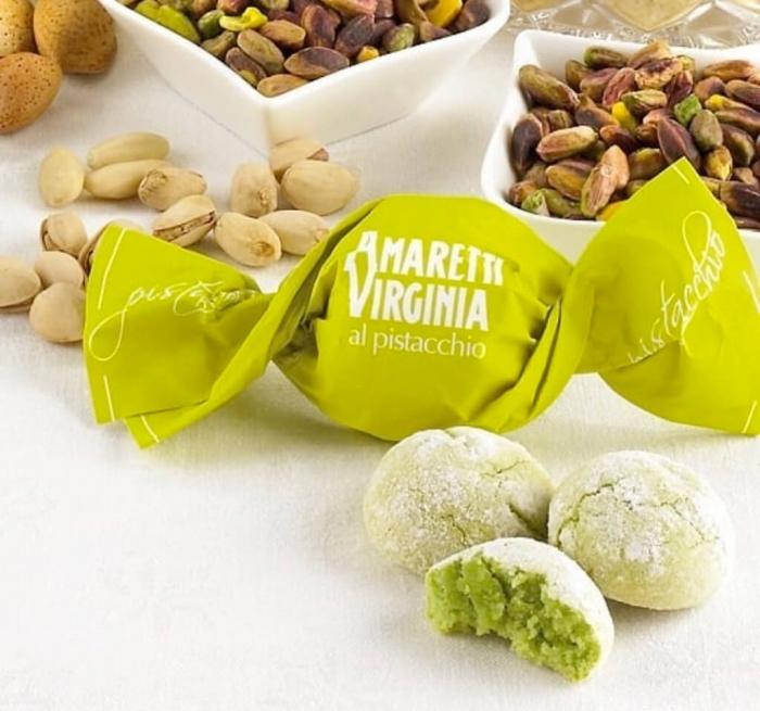 Dolcetto Amaretti Virginia al Pistacchio Confezione 100 gr - Dolci pensieri gift